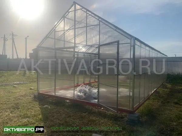 Теплица Ударница Англичанка, ширина 4 м, труба 40х20 + 20х20 Теплица Ударница Англичанка, ширина 4 м, труба 40х20 + 20х20