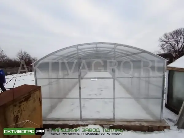 Теплица Ударница Благодатная, ширина 3/3.5 м, труба 40х20 + 20х20 Теплица Ударница Благодатная, ширина 3/3.5 м, труба 40х20 + 20х20